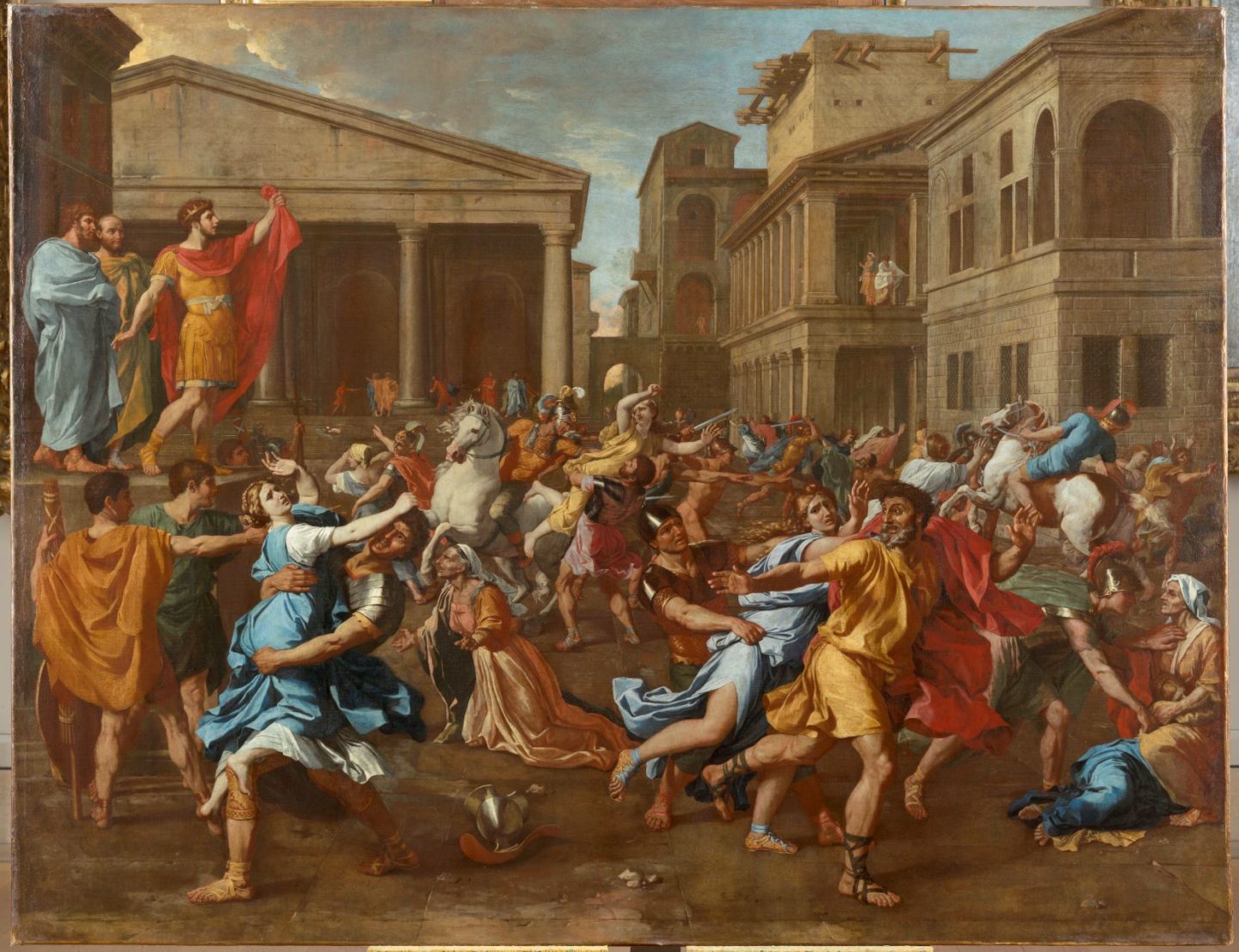 Nicolas Poussin_L'Enlèvement des Sabines_1637_Paris, musée du Louvre © RMN-Grand Palais (musée du Louvre)-Tony Querrec