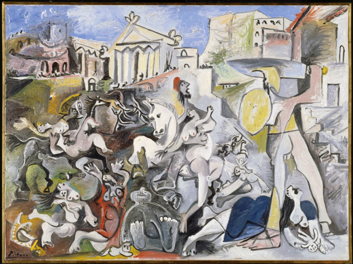 Pablo Picasso_L’Enlèvement des Sabines, Mougins_1962 © Succession Picasso 2021 © Centre Pompidou MNAM-CCI, Dist. RMN-Grand Palais_Christian Bahier_Philippe Migeat